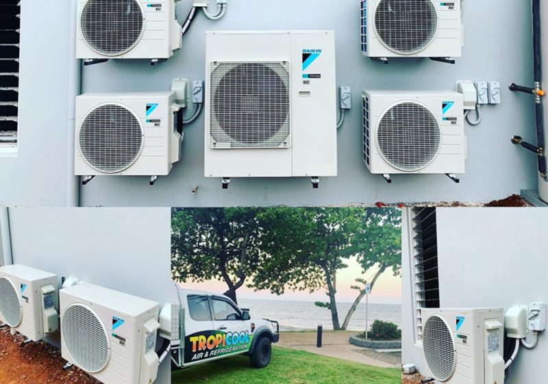 Air conditioning unit supplied by Tropicool in Cairns